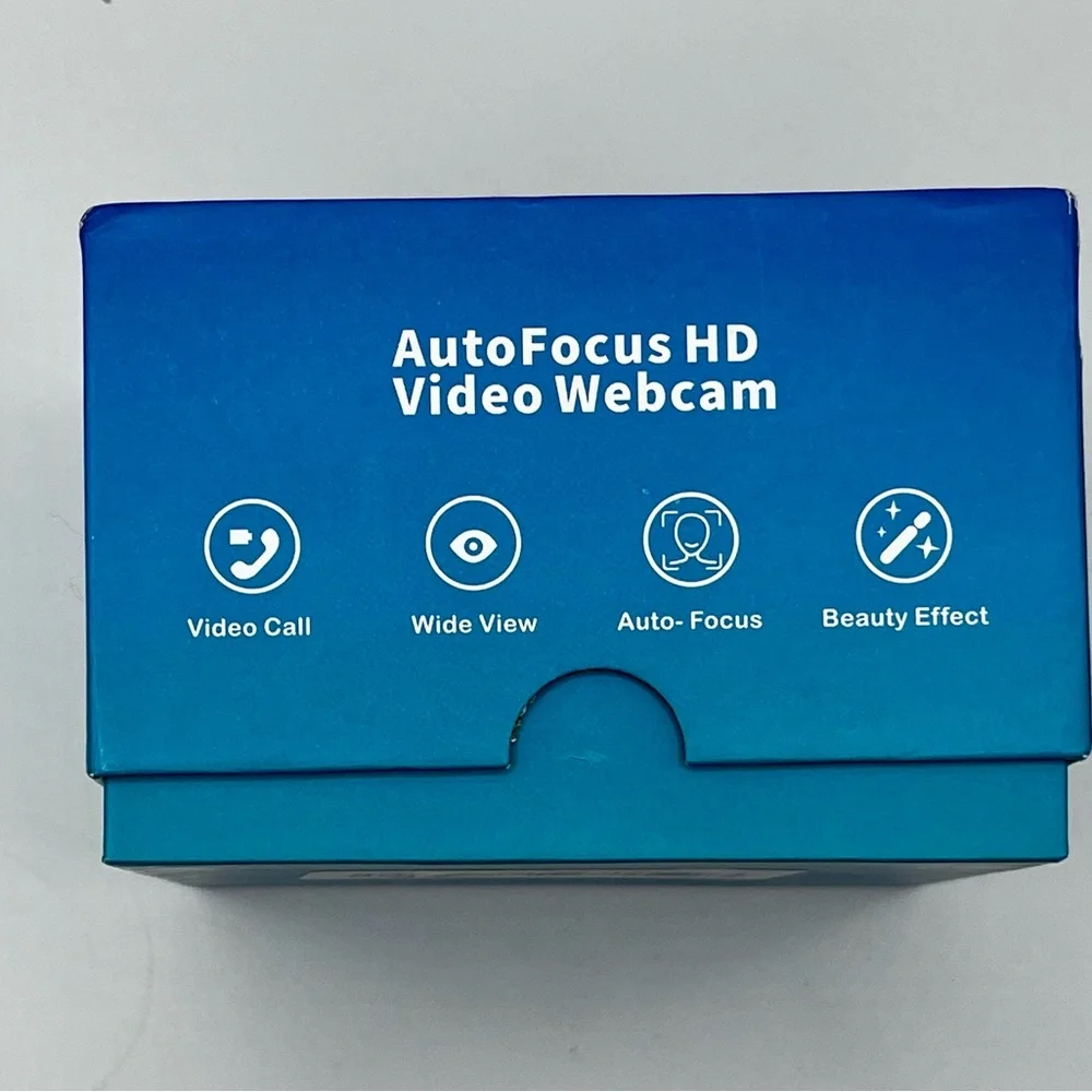 AutoFocus HD Video Webcam with Stereo Microphone - Black